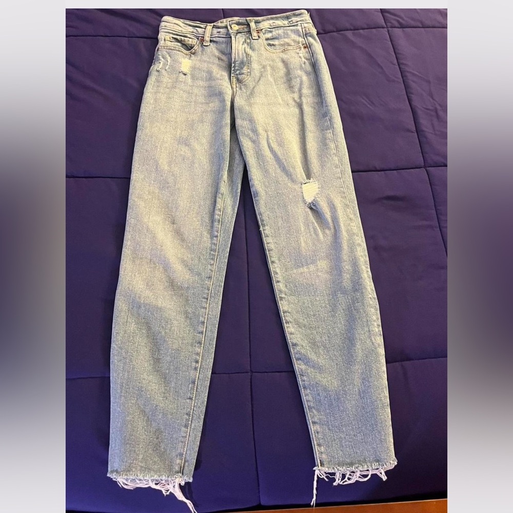 Old Navy Light Blue OG High-Rise Straight Leg Jeans